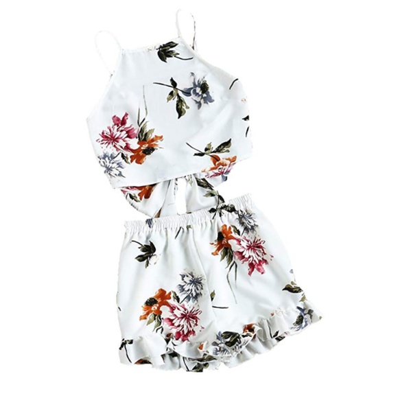 Kraftkreations Pants - Women's Floral 2-Piece Set